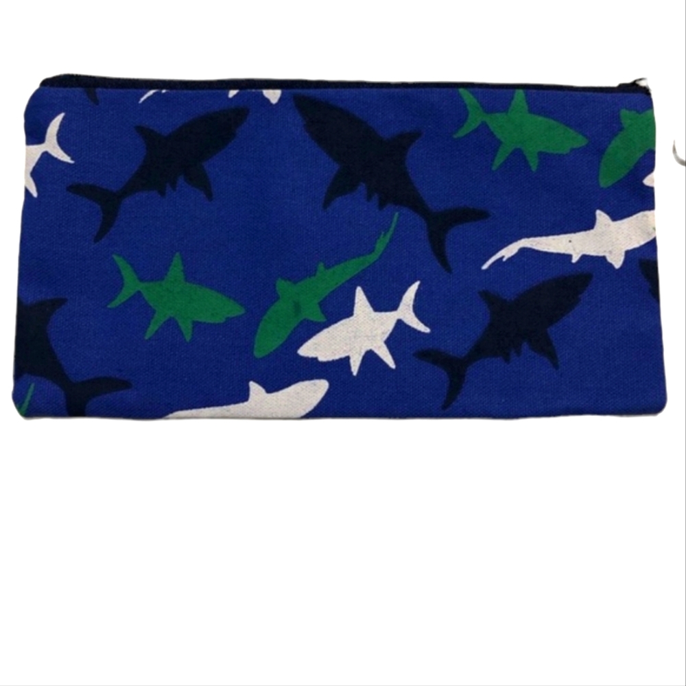 5/$25 Pencil pouch Shark Graphics NWT
